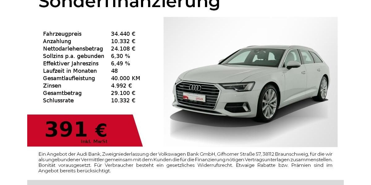 Audi A6 62.600 km 34.440 &euro; Nürnberg 90411