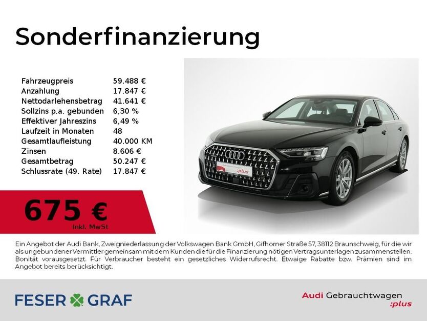 Audi A8 47.600 km 59.488 € Nürnberg 90411