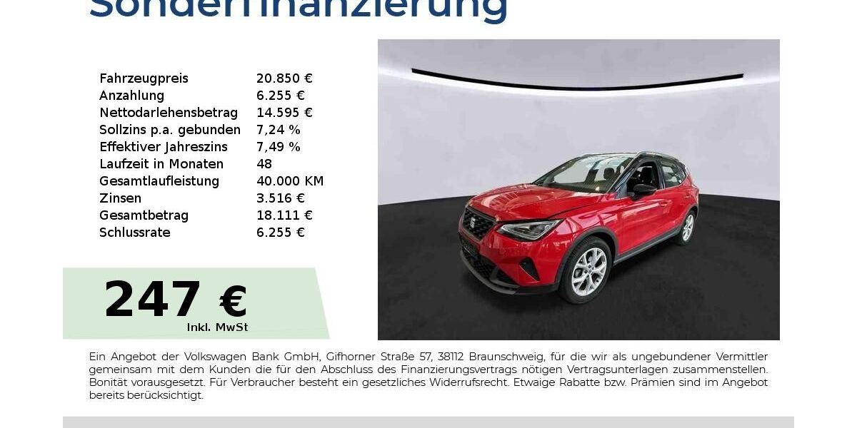 Seat Arona 33.650 km 20.850 &euro; Nürnberg 90441