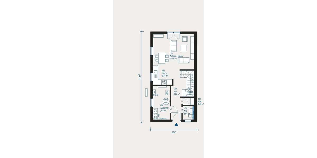 Moderne Doppelhaushälfte in Erlangen: Ihr neues Zuhause individuell geplant - Doppelhaushälfte Erlangen Bruck | Angebot:27531844