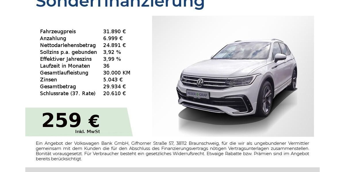VW Tiguan 30.931 km 30.890 &euro; Fürth 90763