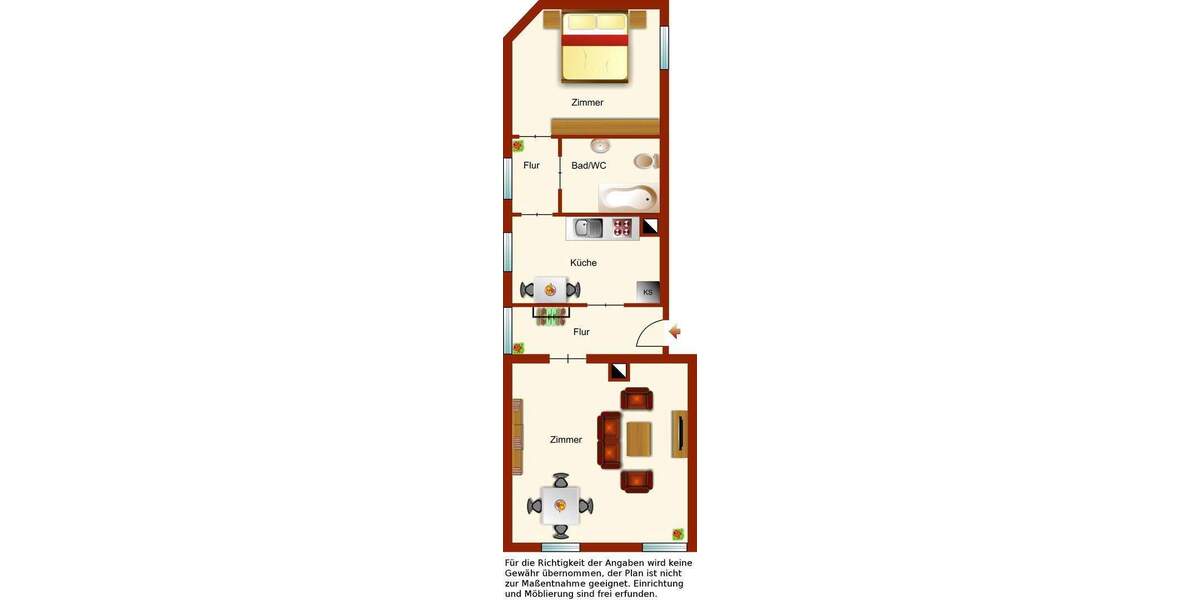 Etagenwohnung Fürth Espan - 2 Zimmer, 60 m&sup2;, 179.000&euro; | Angebot:25705042