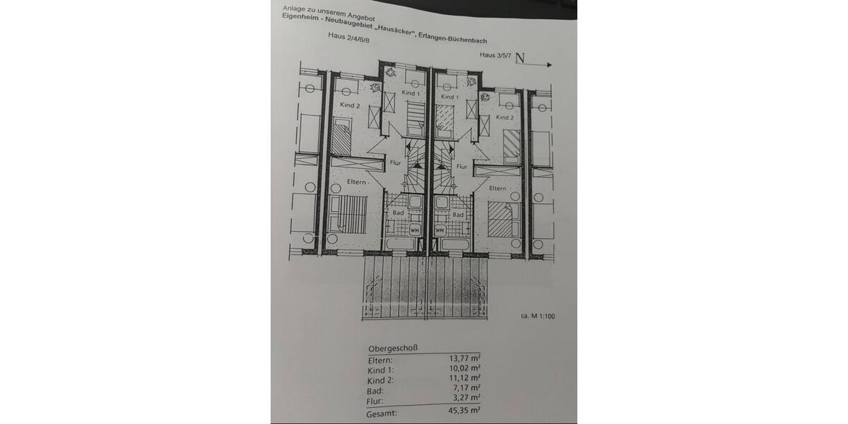 Reihenhaus Erlangen Alterlangen - 5 Zimmer, 122 m&sup2;, 649.000&euro; | Angebot:27618382