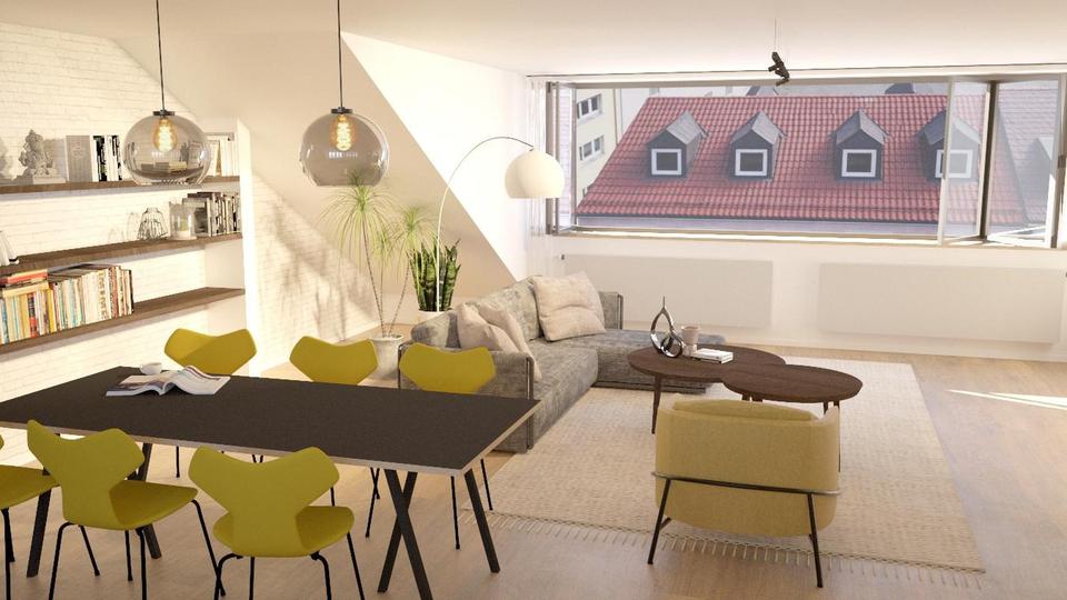 Dachgeschoßwohnung Nürnberg Herrnhütte - 4 Zimmer, 121 m&sup2;, 2.070&euro; | Angebot:26620680