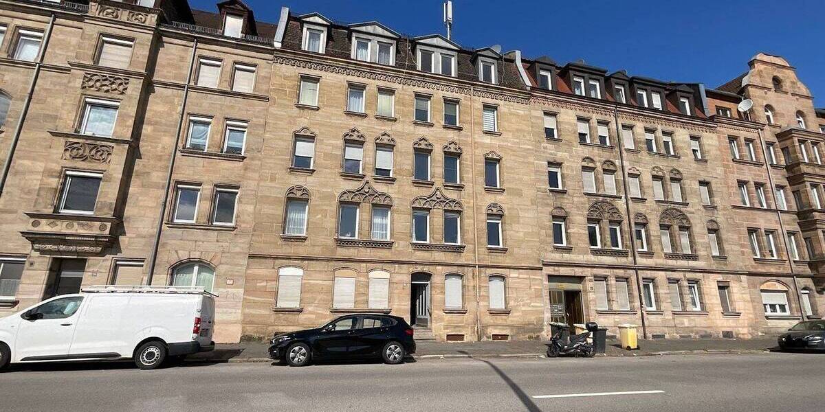 Etagenwohnung Fürth Südstadt - 2 Zimmer, 52 m&sup2;, 499&euro; | Angebot:26362556