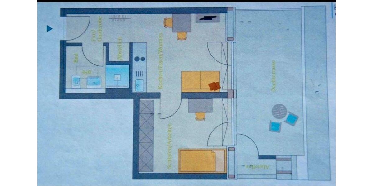 Helle 2-Zimmer Wohnung, Dachterasse, TG Stellplatz 2 zimmer
