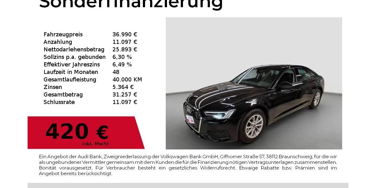 Audi A6 35.443 km 36.990 &euro; Lauf an der Pegnitz 91207
