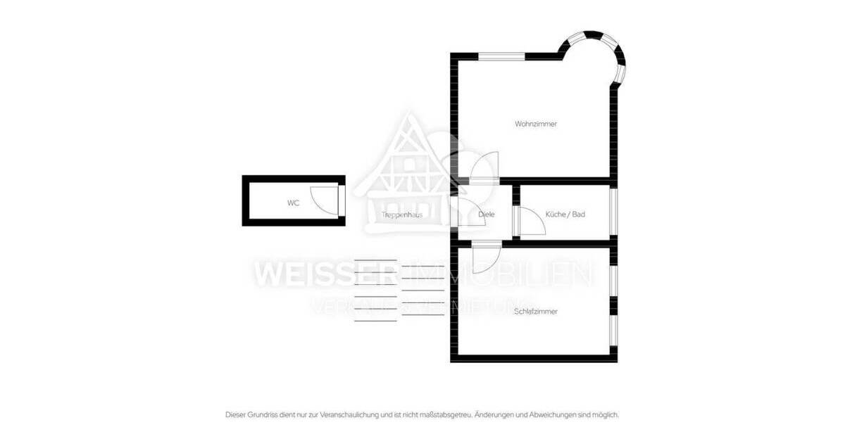 Etagenwohnung Fürth Südstadt - 2 Zimmer, 56 m&sup2;, 560&euro; | Angebot:26695623