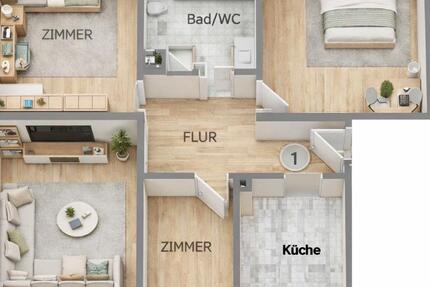 Wohnung Nürnberg Sankt Leonhard - 4 Zimmer, 92 m&sup2;, 340.000&euro; | Angebot:24659755