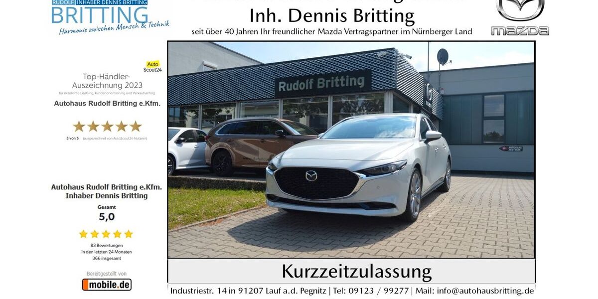 Mazda 3 5.000 km 29.890 &euro; Lauf 91207