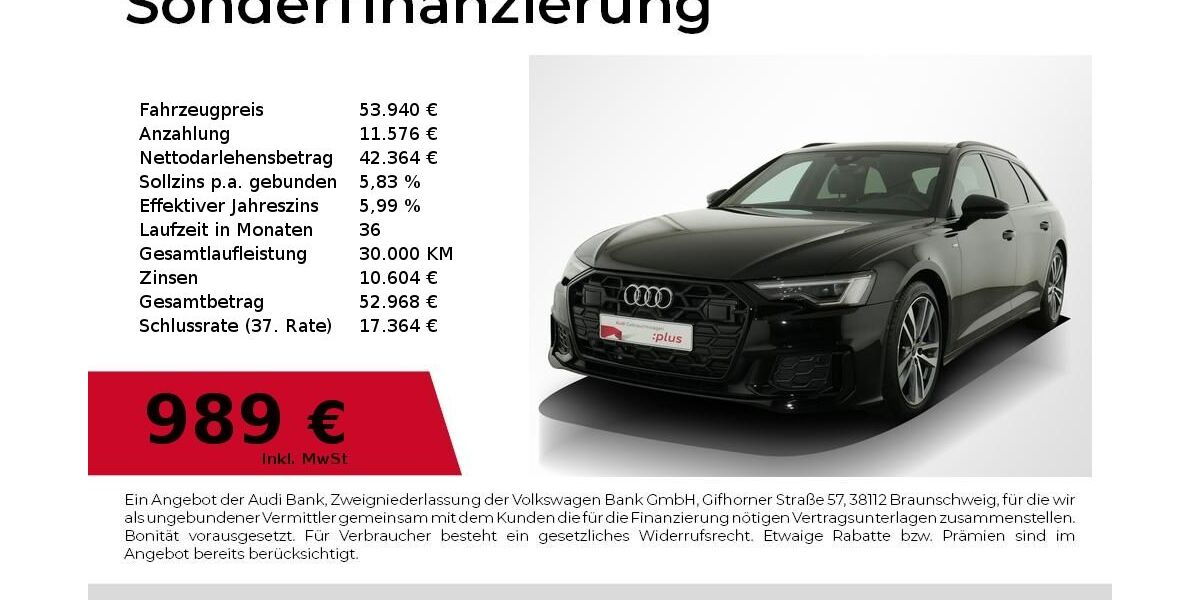 Audi A6 9.999 km 53.940 &euro; Nürnberg 90441