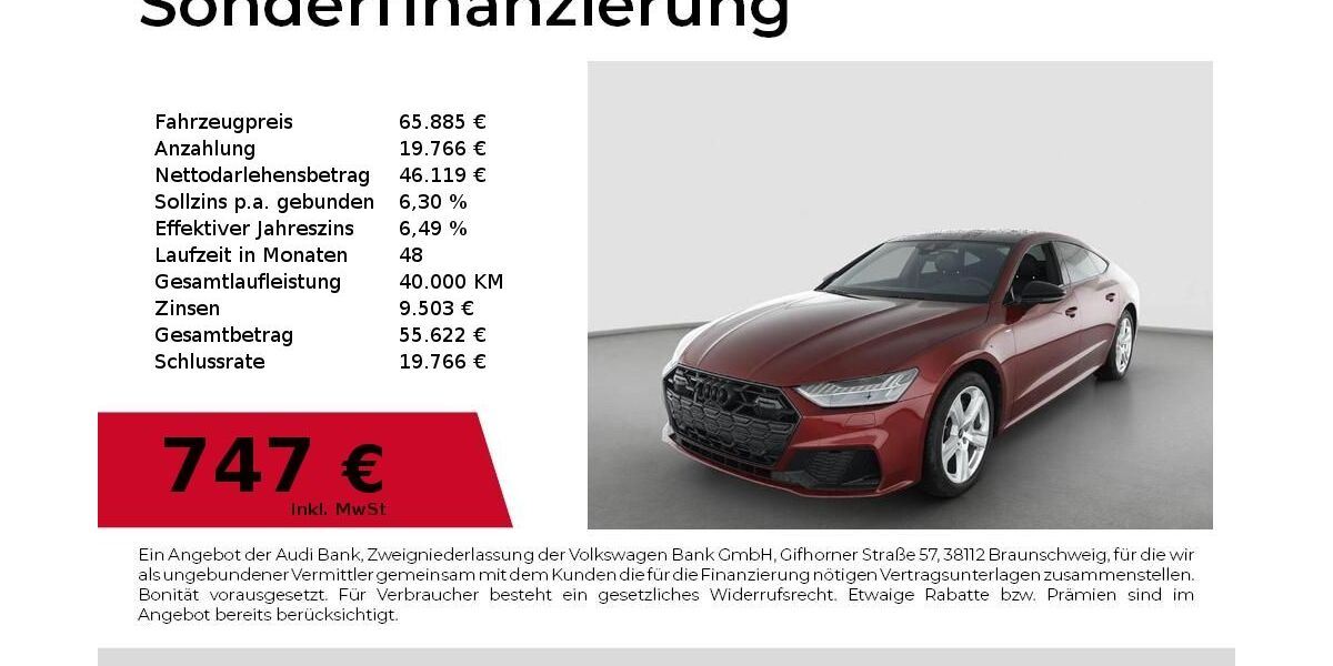 Audi A7 5.327 km 65.885 &euro; Nürnberg 90411