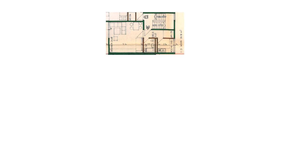 Etagenwohnung Nürnberg Altenfurt - 1 Zimmer, 39 m&sup2;, 139.000&euro; | Angebot:26096959