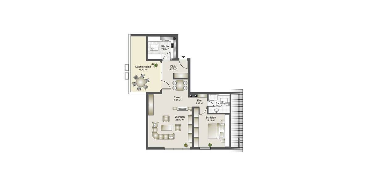 Etagenwohnung Wendelstein - 2 Zimmer, 74 m&sup2;, 775&euro; | Angebot:26218783