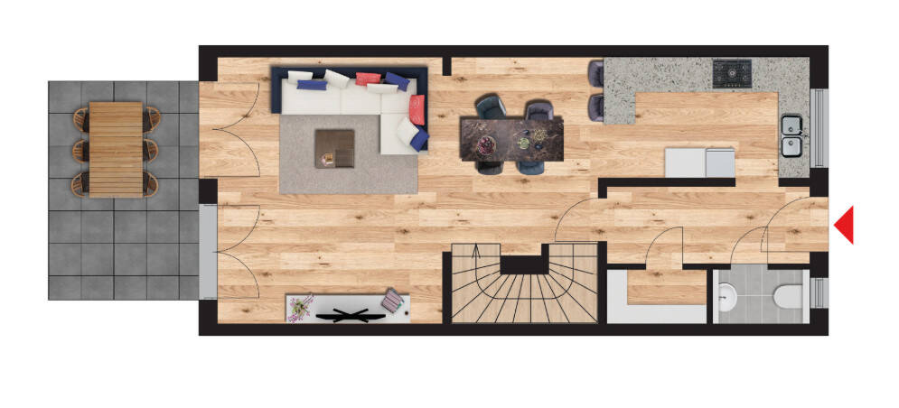 Reihenmittelhaus Erlangen Bruck - 4 Zimmer, 115 m&sup2;, 695.000&euro; | Angebot:25701566