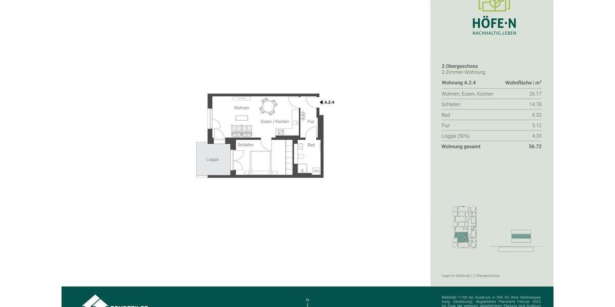 HEGERICH: Ihr neues Zuhause in Nürnberg-Höfen – Modern, nachhaltig, bezugsfertig 2 zimmer
