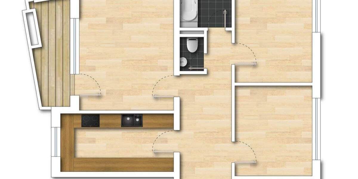 Mögeldorf - helle Wohnung Büro mit Balkon 3 zimmer