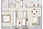 Etagenwohnung Erlangen Bruck - 3 Zimmer, 80 m&sup2;, 279.000&euro; | Angebot:25671199