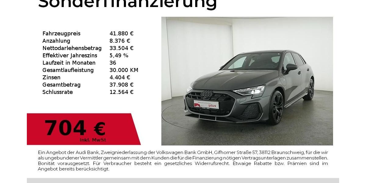 Audi A3 9.619 km 41.880 &euro; Nürnberg 90441
