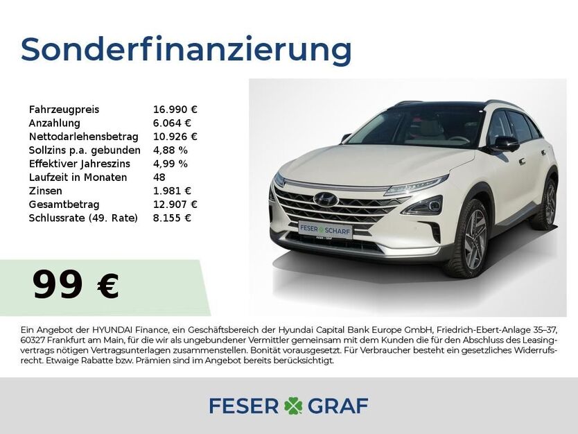 Hyundai NEXO 9.700 km 16.490 € Fürth 90763