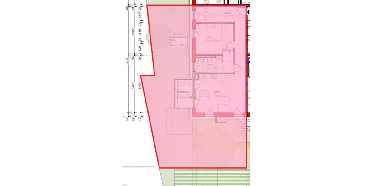 Etagenwohnung Erlangen Bruck - 2.5 Zimmer, 70 m&sup2;, 1.019&euro; | Angebot:24582488