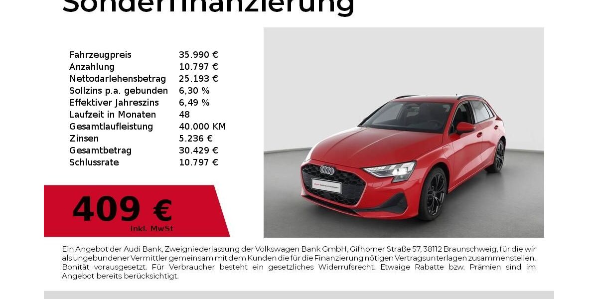 Audi A3 5.921 km 35.990 &euro; Lauf an der Pegnitz 91207