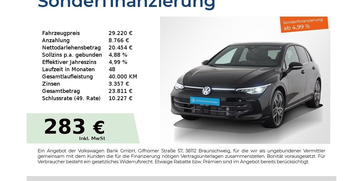 VW Golf 11.450 km 28.880 &euro; Nürnberg 90441