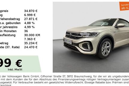 VW T-Roc 7.232 km 32.830 &euro; Fürth 90763