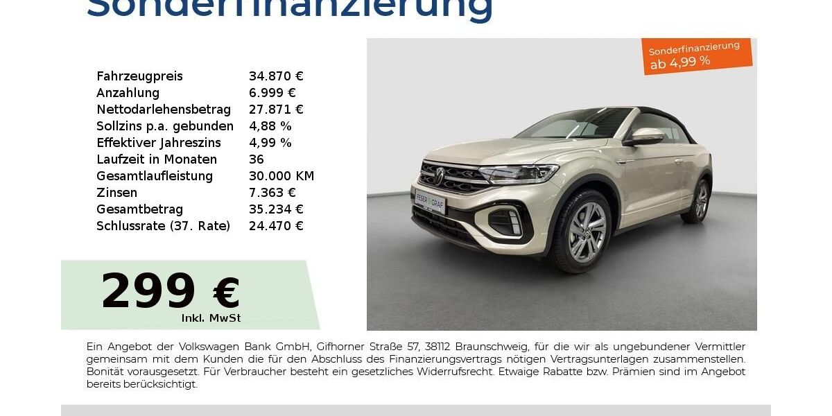 VW T-Roc 7.232 km 32.830 &euro; Fürth 90763