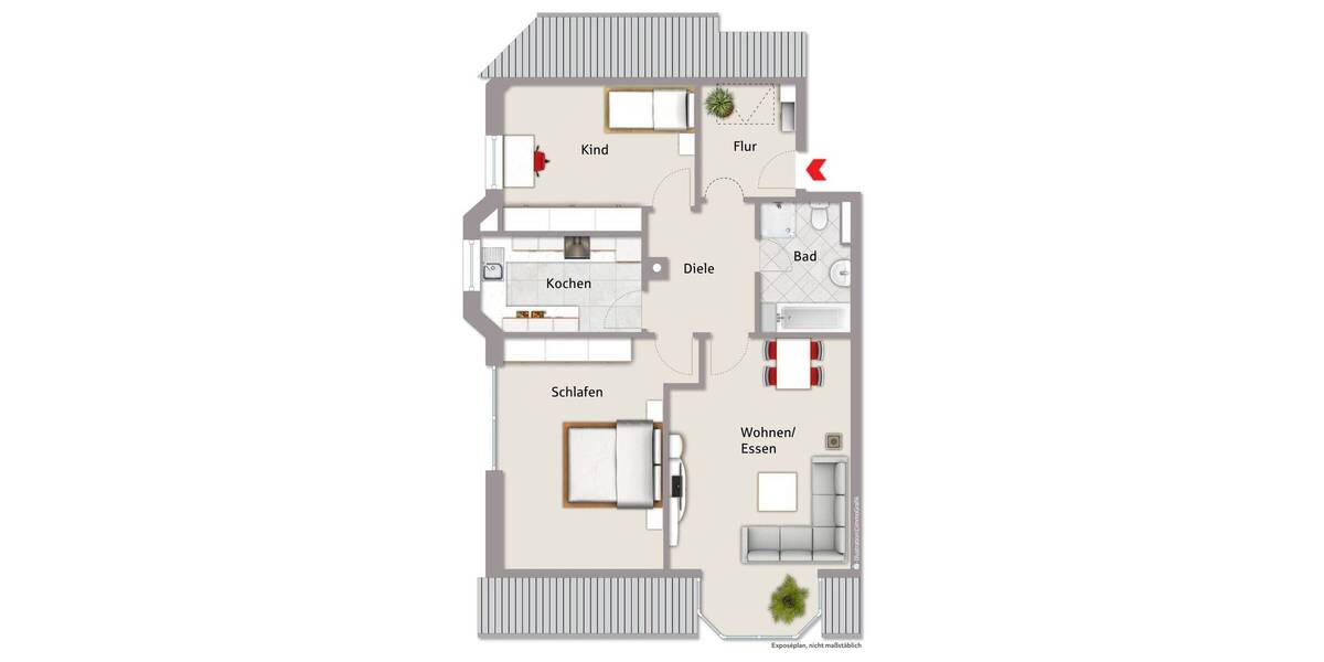 Etagenwohnung Cadolzburg - 3 Zimmer, 79 m&sup2;, 249.000&euro; | Angebot:26787537