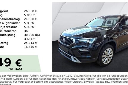 Seat Ateca 24.950 km 26.980 &euro; Lauf an der Pegnitz 91207