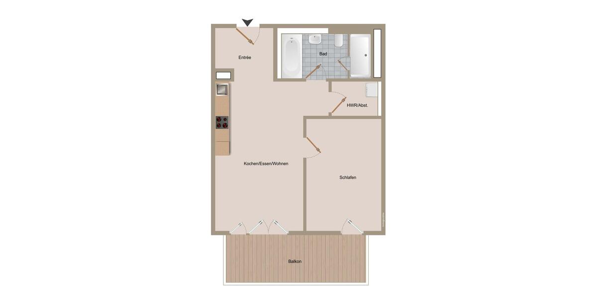 Leben im Grünen am Rande der Metropole Nürnberg 2 zimmer