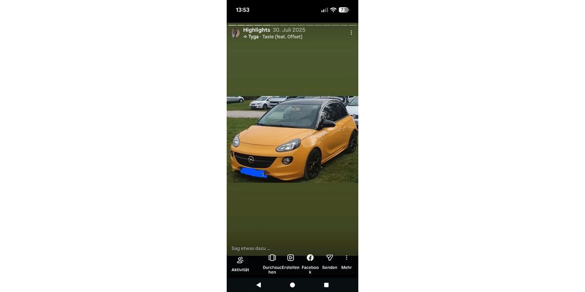 Opel Adam 83.000 km 9.800 &euro; Fürth 90768
