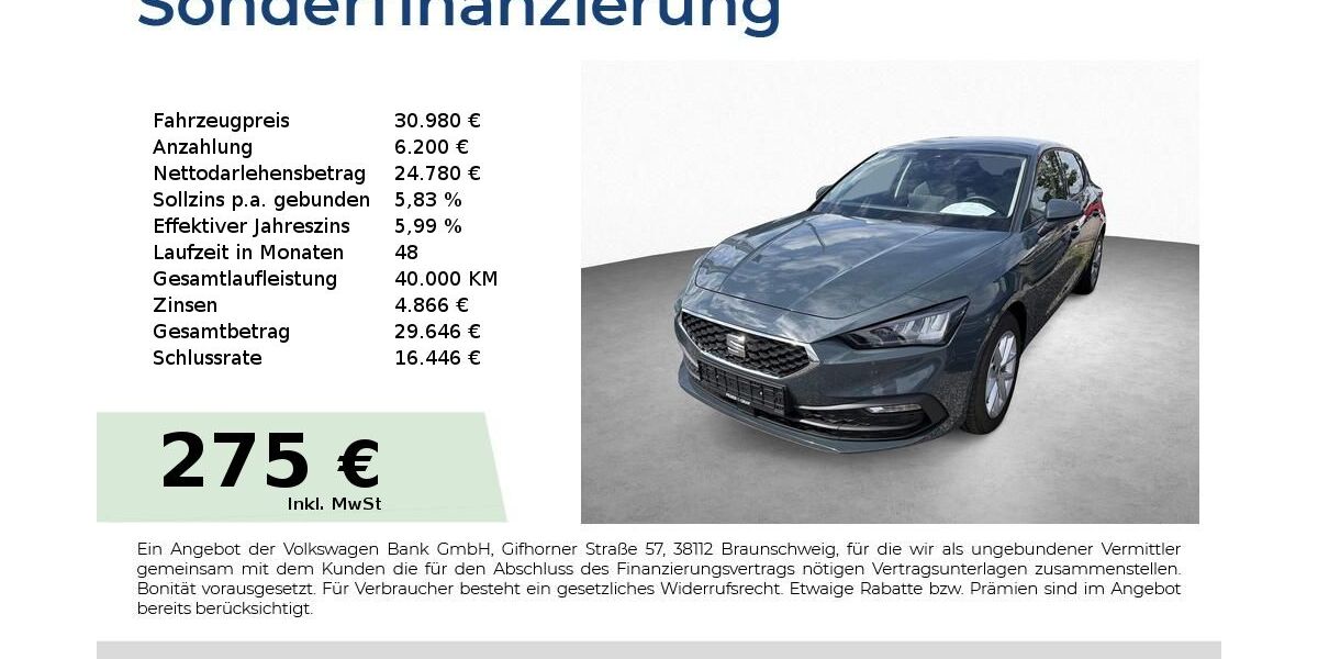 Seat Leon 8.500 km 24.950 &euro; Schwabach 91126