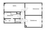 Etagenwohnung Nürnberg Rabus - 2 Zimmer, 64 m&sup2;, 189.000&euro; | Angebot:26881773