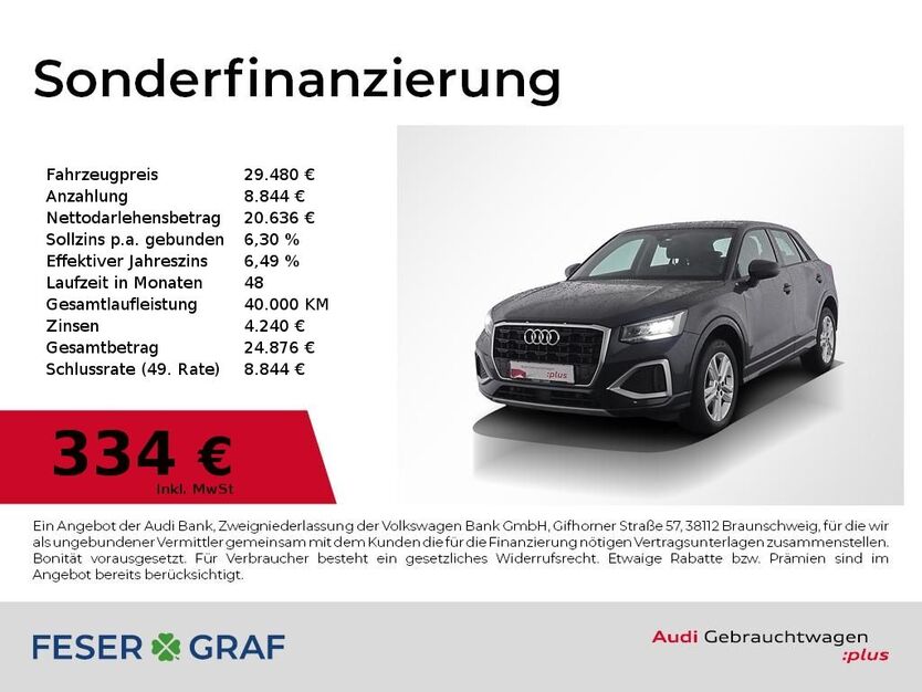 Audi Q2 63.700 km 29.480 € Nürnberg 90411