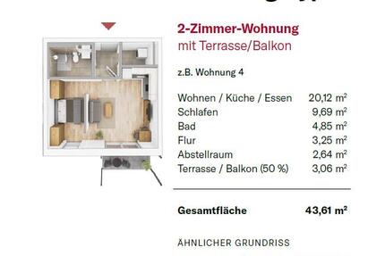 Wohnung Zirndorf - 2 Zimmer, 44 m&sup2;, 765&euro; | Angebot:26096944