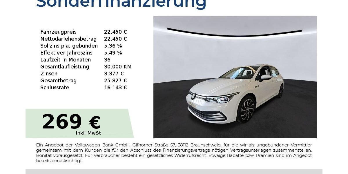 VW Golf 24.250 km 21.907 &euro; Lauf an der Pegnitz 91207