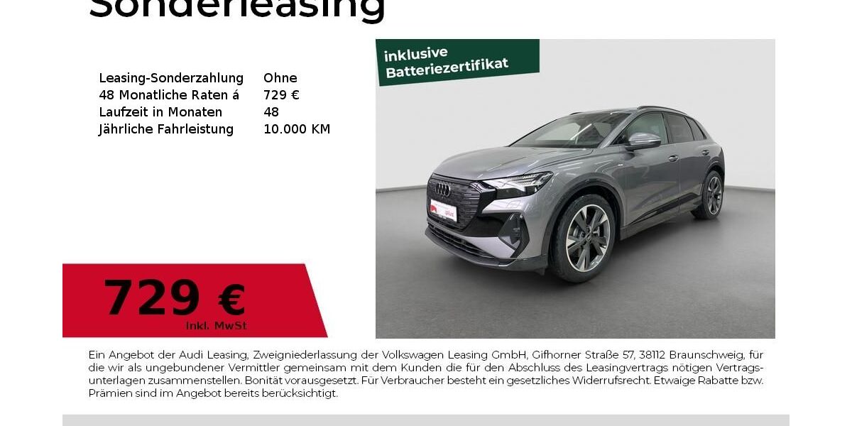 Audi Q4 e-tron 4.900 km 62.980 &euro; Fürth 90763