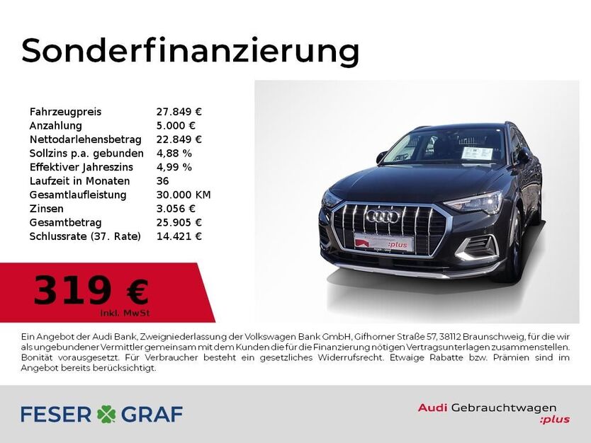 Audi Q3 99.700 km 27.849 € Lauf an der Pegnitz 91207