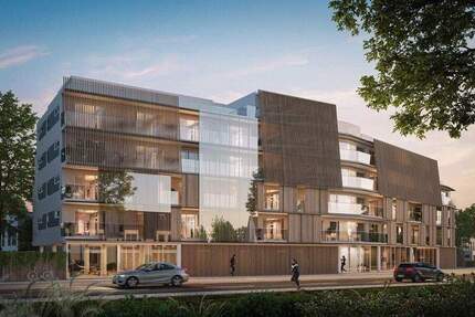 Architektur trifft Effizienz – Stilvolle 3-Zimmer-Wohnung eines innovativen Neubauprojekts (EH 40 QNG+ Vorbereitung)