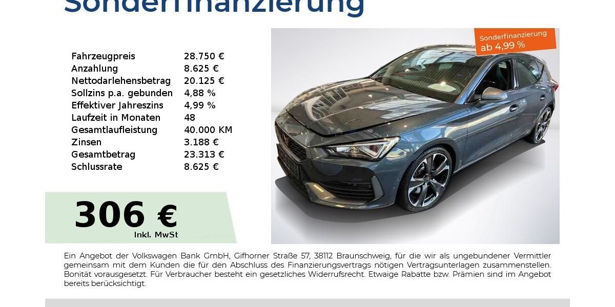 Cupra Leon 37.250 km 28.750 &euro; Nürnberg 90441