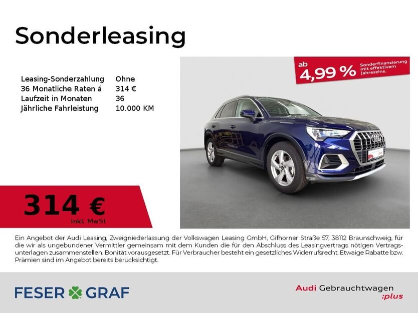 Audi Q3 3.946 km 37.980 € Fürth 90763