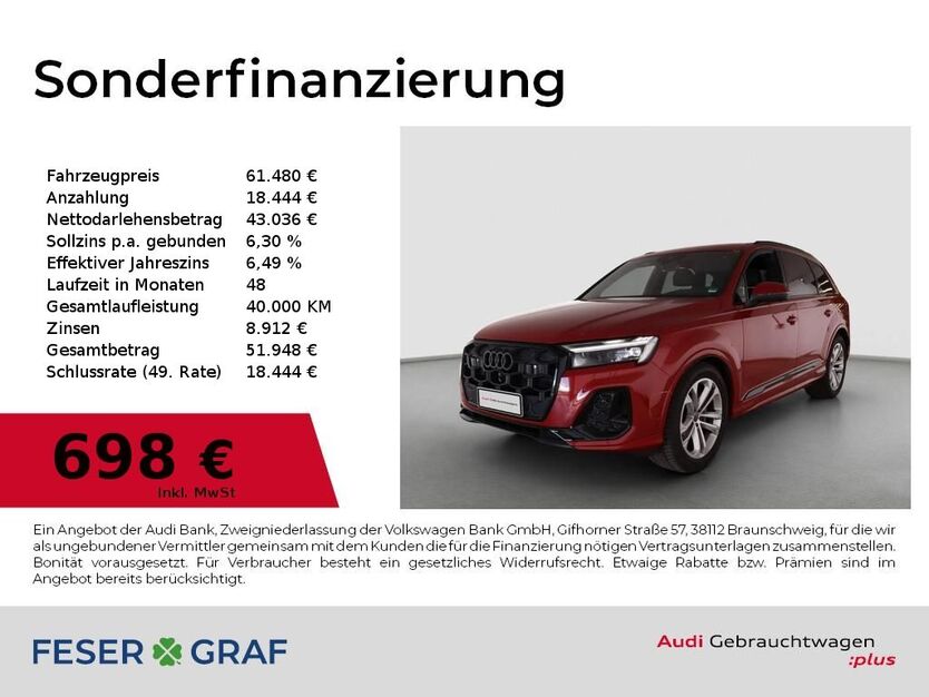 Audi Q7 19.955 km 61.480 € Nürnberg 90411