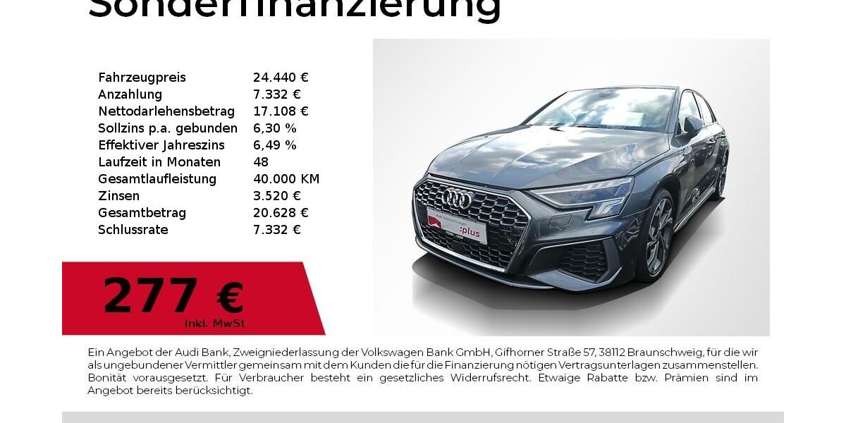 Audi A3 102.100 km 24.440 &euro; Lauf an der Pegnitz 91207