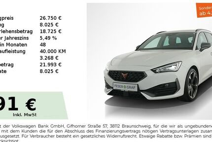 Cupra Leon 20.950 km 26.340 &euro; Nürnberg 90441