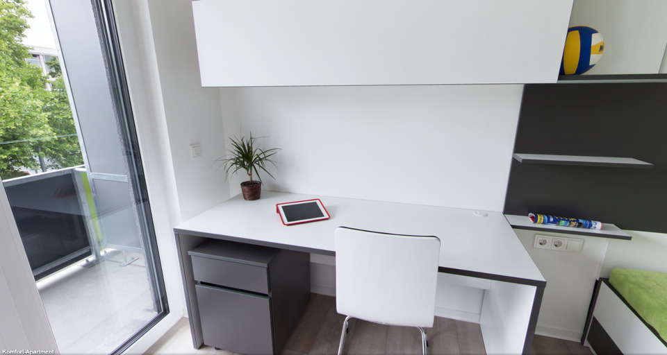 Möbliertes 1-Zimmer-Apartment mit Internet – 2 Min. zum Hbf Nürnb 1 zimmer