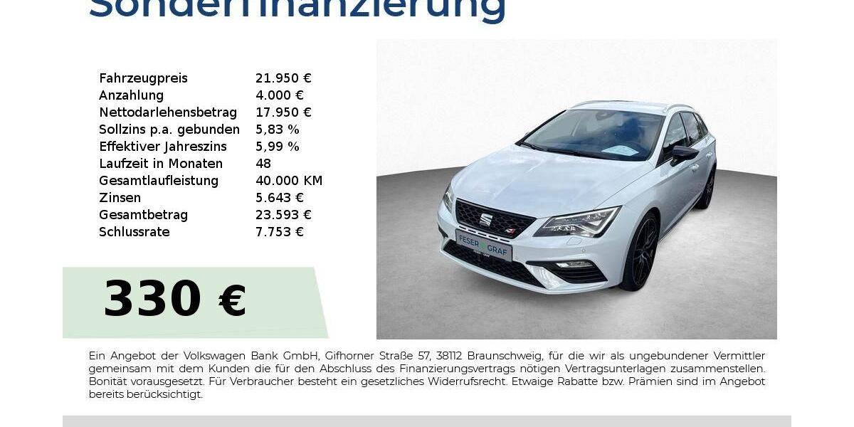 Seat Leon 62.300 km 20.950 &euro; Schwabach 91126