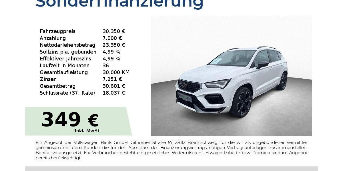 Cupra Ateca 43.900 km 30.350 &euro; Roth 91154