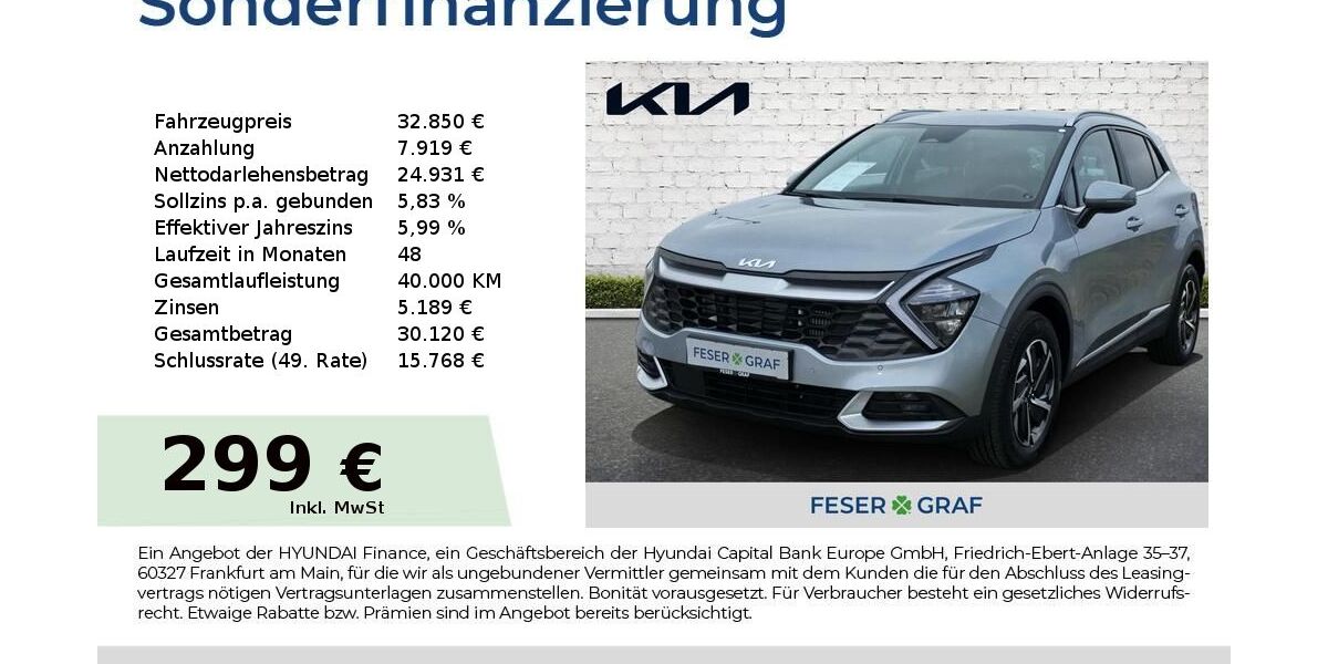 Kia Sportage 9.421 km 32.850 &euro; Roth 91154